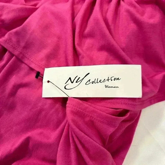 NY Collection Off-the-shoulder  Sundress Rose-Violet Size 2X - Picture 8 of 10